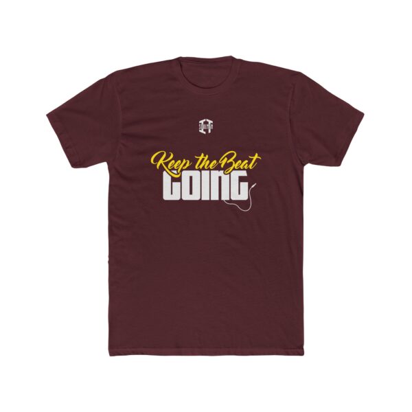 Keep the Beat Going - Unisex Cotton Crew Tee - Image 9