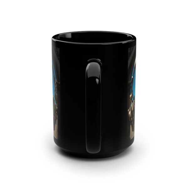 FAF Headphone Mountain Black Mug, 15oz - Image 3