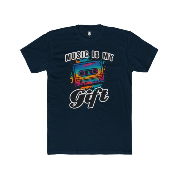 "Music Is My Gift" -  Unisex Cotton Crew Tee - Image 13