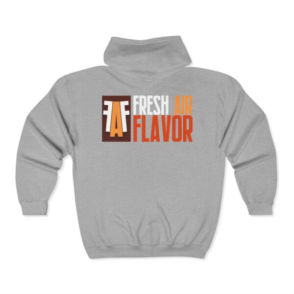 Unisex Full Zip Hoodie - Fresh Air Flavor Design - Image 4