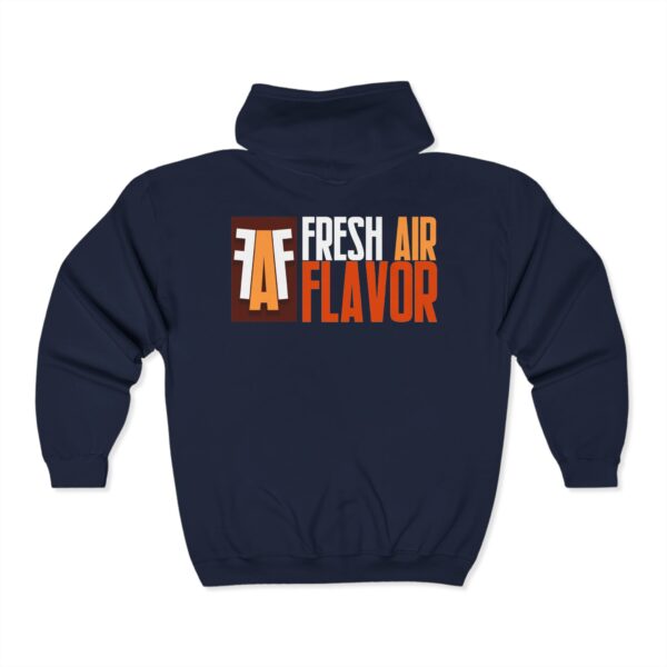 Unisex Full Zip Hoodie - Fresh Air Flavor Design - Image 6