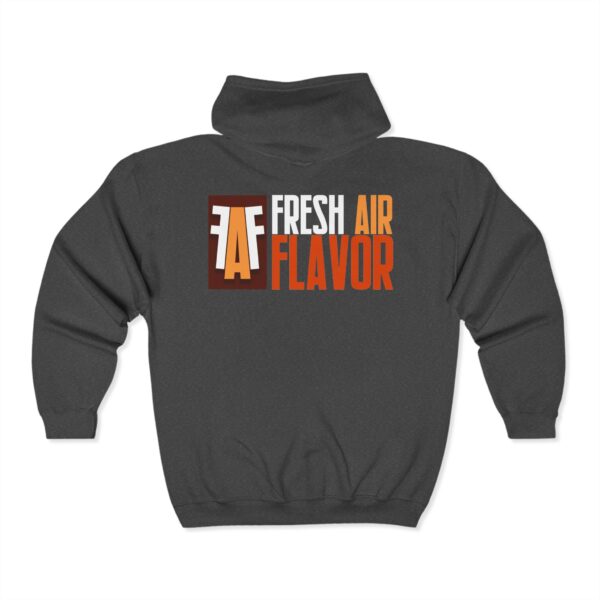 Unisex Full Zip Hoodie - Fresh Air Flavor Design - Image 8