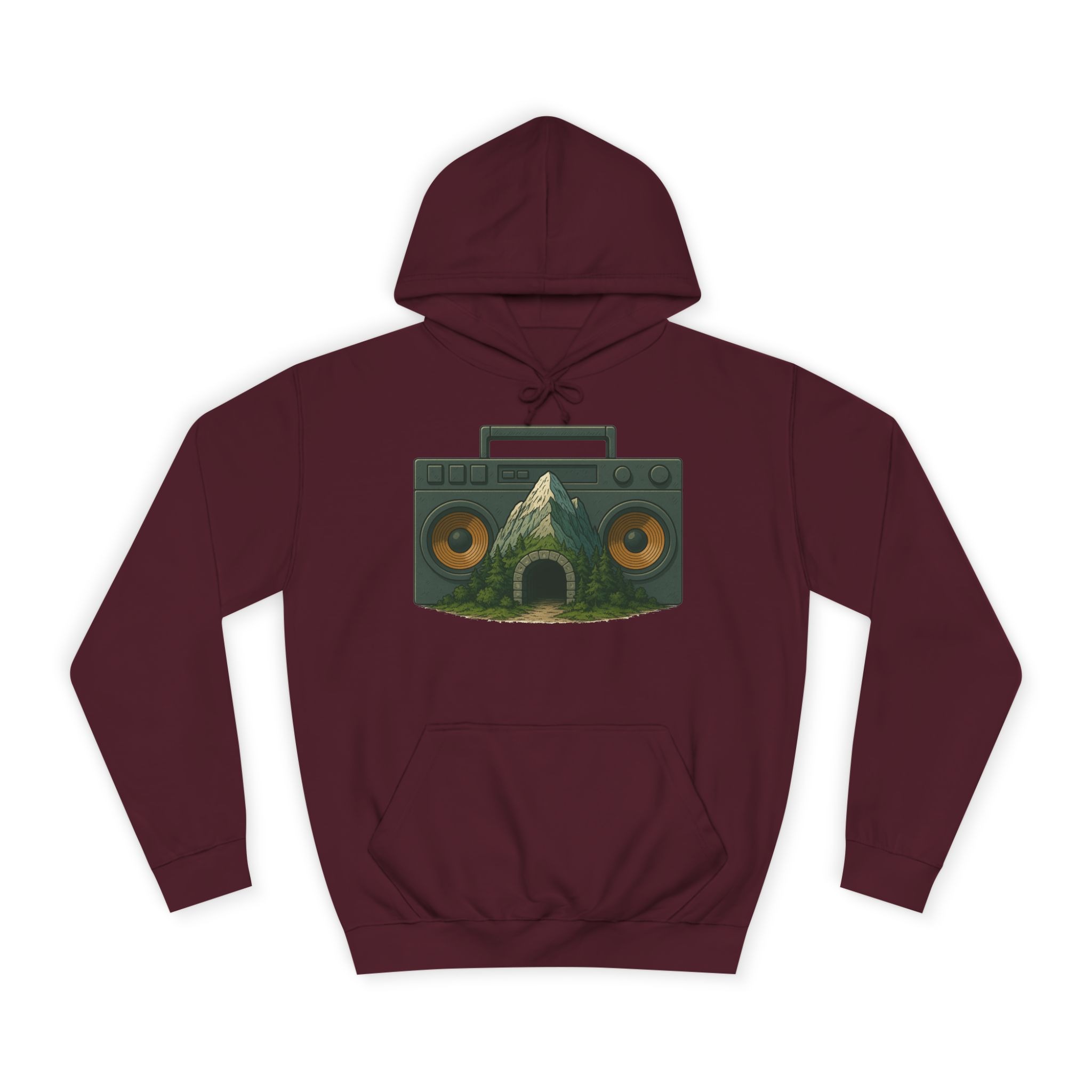 Boom Bap Mountain - Unisex College Hoodie - Image 21