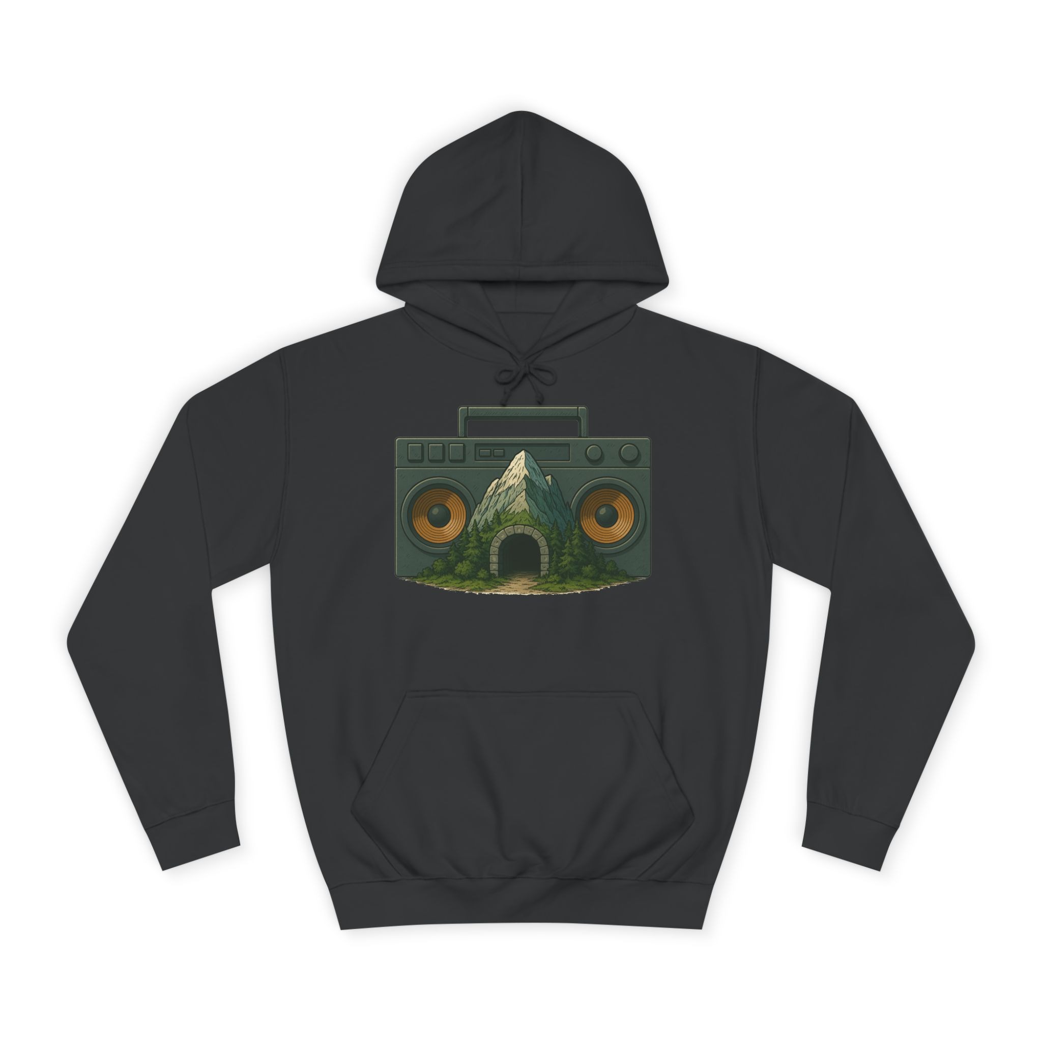 Boom Bap Mountain - Unisex College Hoodie - Image 29