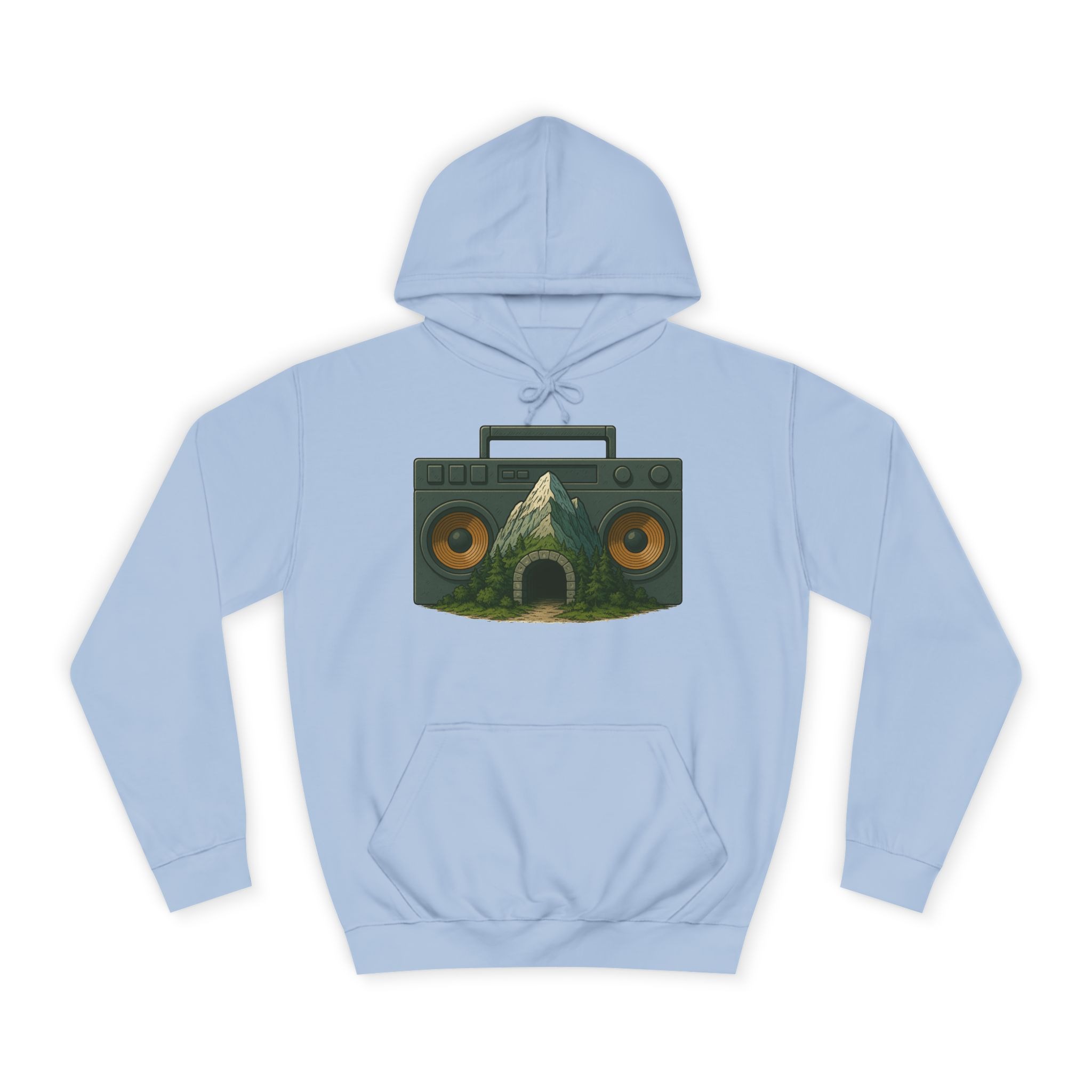 Boom Bap Mountain - Unisex College Hoodie - Image 33