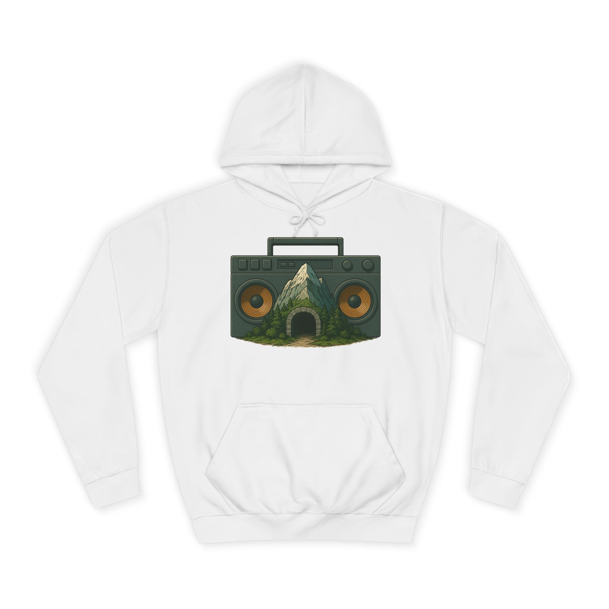 Boom Bap Mountain - Unisex College Hoodie - Image 25