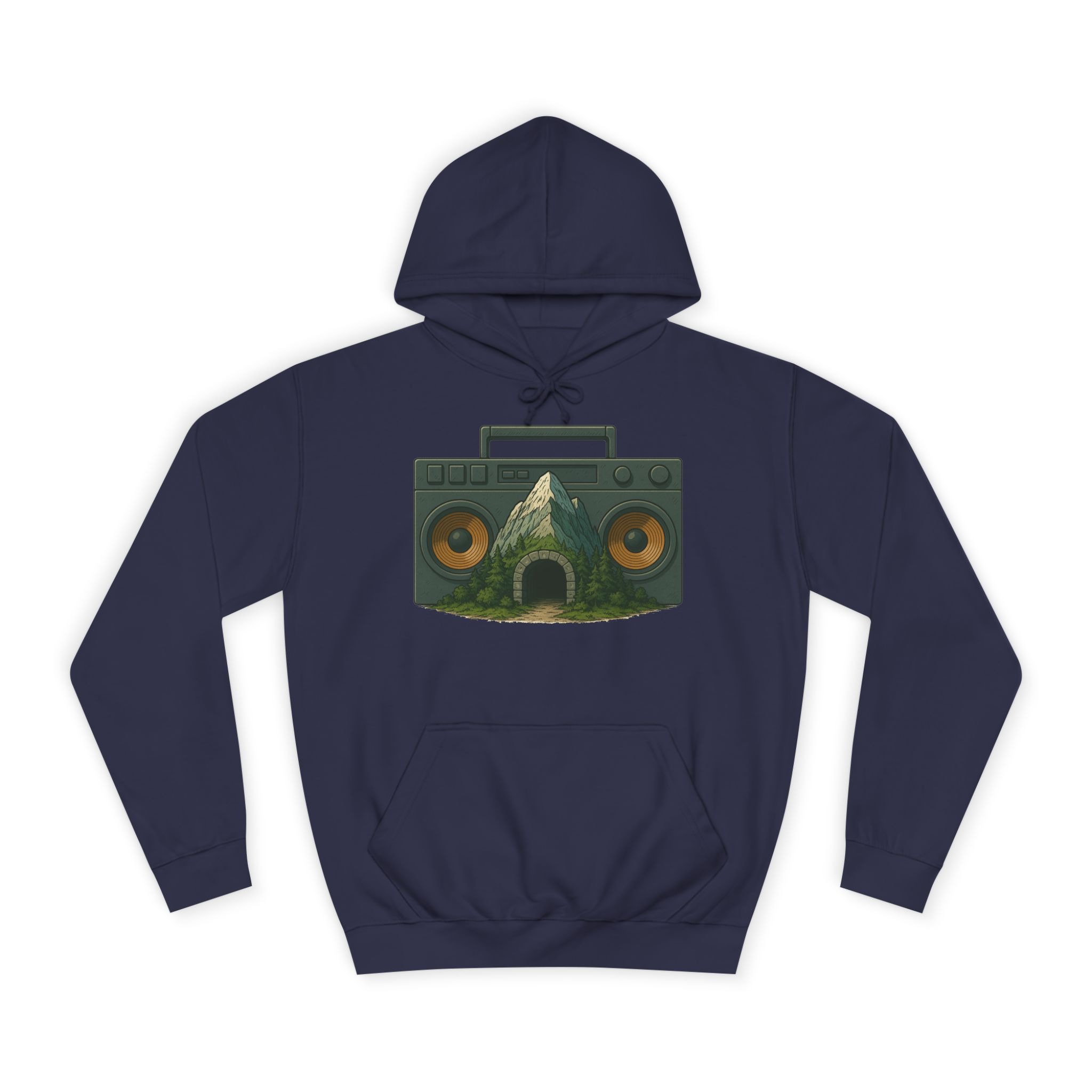 Boom Bap Mountain - Unisex College Hoodie - Image 5